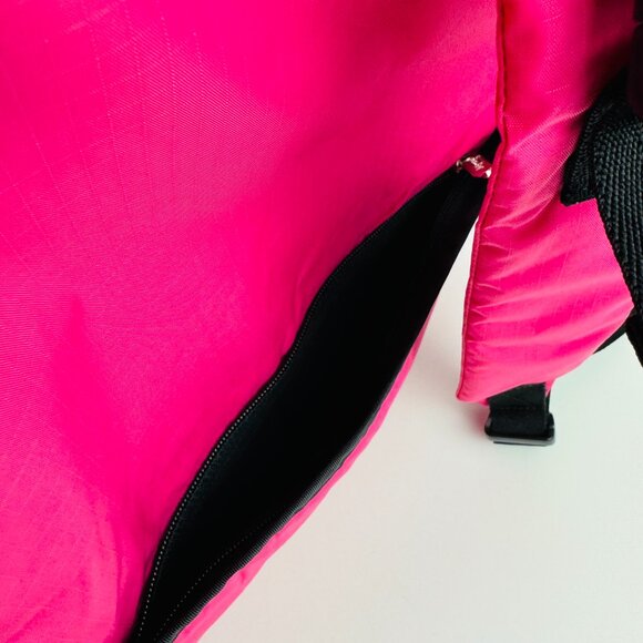 LeSportSac Logan Pop Pink Nylon Dual Compartment Adjustable Large Backpack - Picture 6 of 11